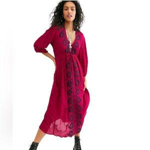 Free People Fable Midi Dress